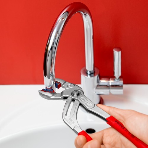 Knipex QUALITY CHROME Cobra 250mm Pipe Connector Siphon Gripping Pliers 8113250 - Picture 6 of 11
