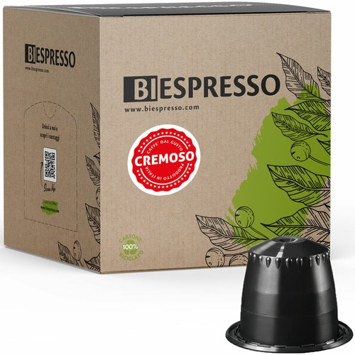 100 Capsule cialde caffe caffe Compatibili NESPRESSO aroma gusto Miscela CREMOSO - Imagen 1 de 3