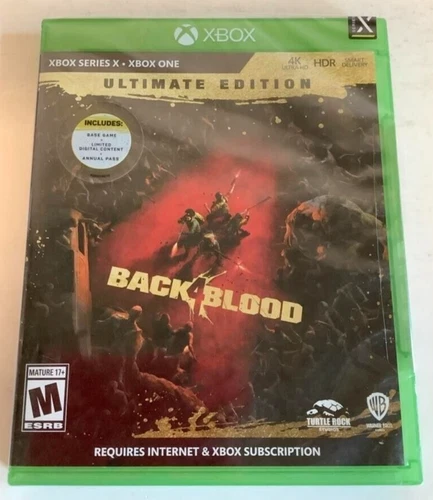 NEW Back 4 Blood ULTIMATE EDITION Xbox Series X Xbox One 1 2020 Video Game XB1