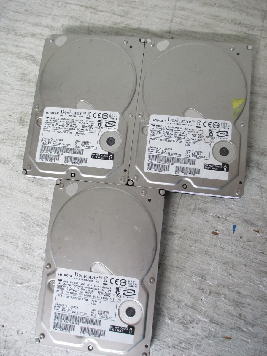 Hitachi 250GB Internal Hard Disk Drives for sale - eBay