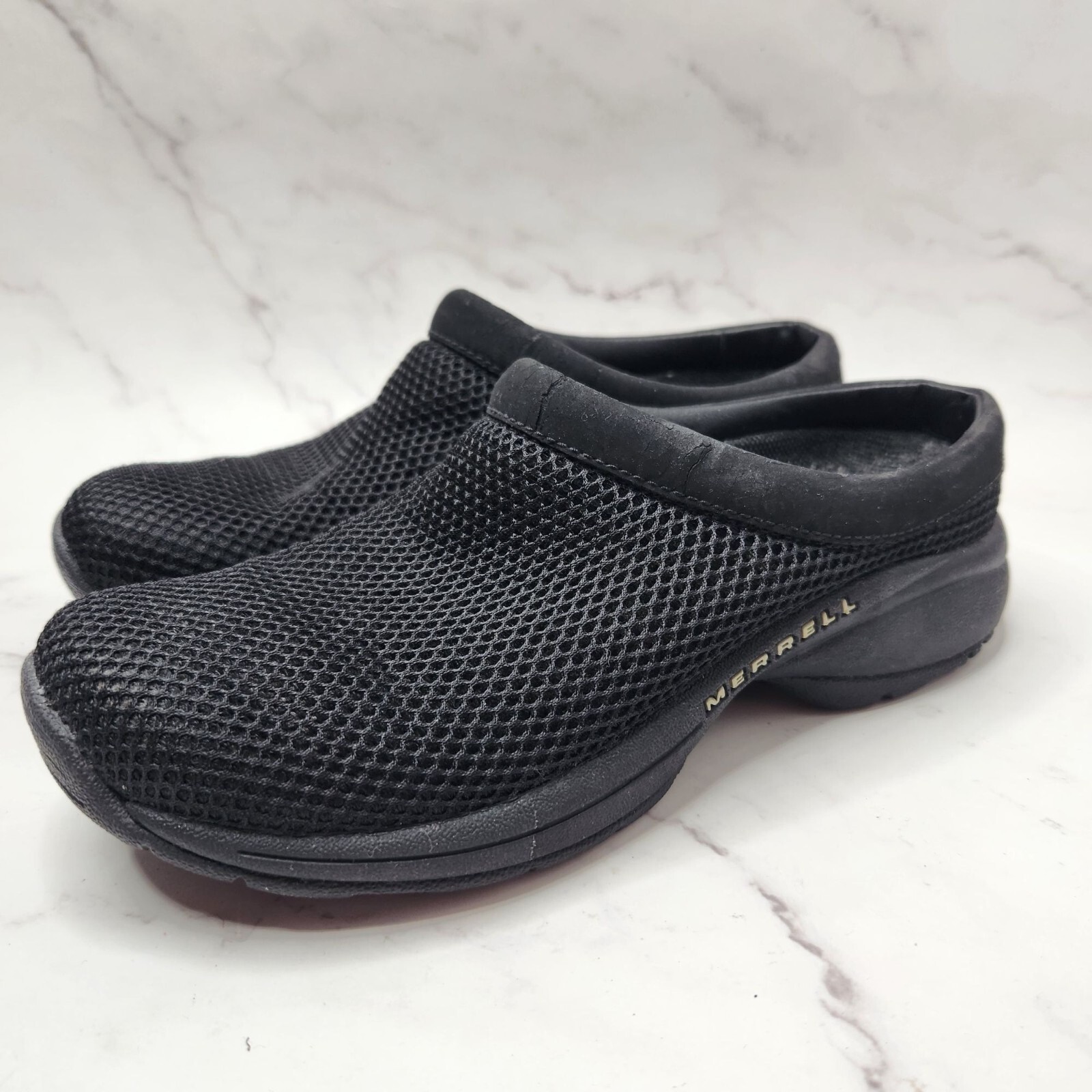 Merrell Zoccoli Slip On Nero Encore Breeze Maglia Passeggio Escursionismo Donna 6 5