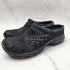 Merrell Black Slip-On Clogs Encore Breeze Mesh Walking Hiking Women's 6.5