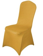 1 Yellow Spandex Stretch Chair Covers Weddings Banquets Party Decorations