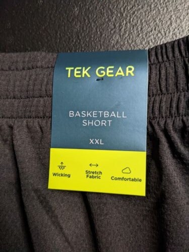 Tek Gear® Basketball Shorts 2XL Black/Grey - Picture 7 of 10