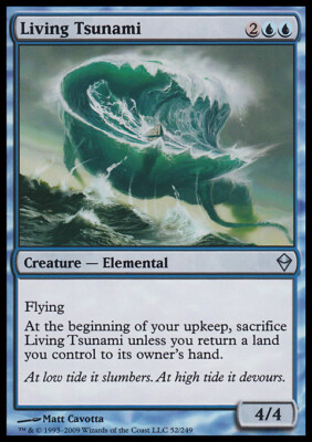Magic the Gathering MTG Living Tsunami (52) Zendikar   LP