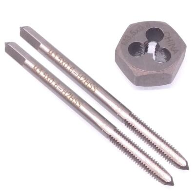 M3.5 X 0.6mm Metric Tap & Die Set - HSS Taper & Plug Tap With Matching Die, Right Hand Thread