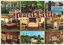 San Simeon California Hearst Castle Vintage Continental Postcard Unposted