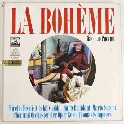 Thomas Schippers Giacomo Puccini La Bohème 1964 Electrola A91311/12 LP-9319