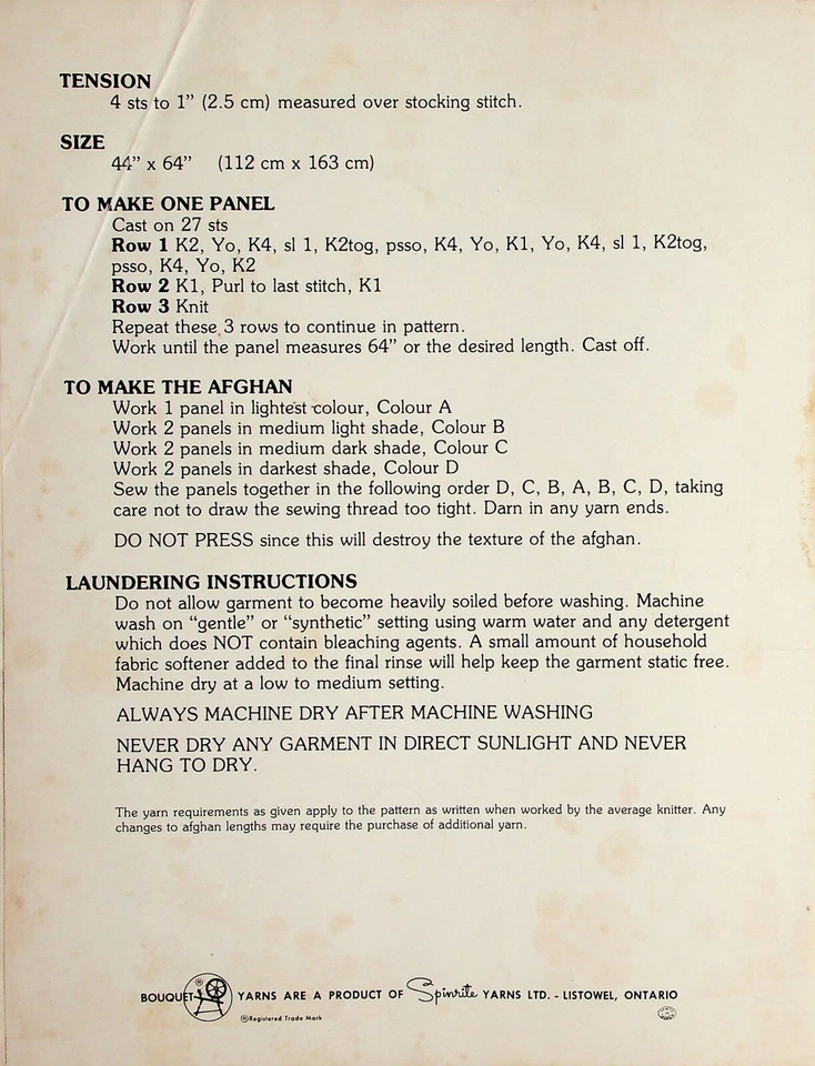 Sports Afghans Knitting Patterns By Bouquet - Image 3 of 3