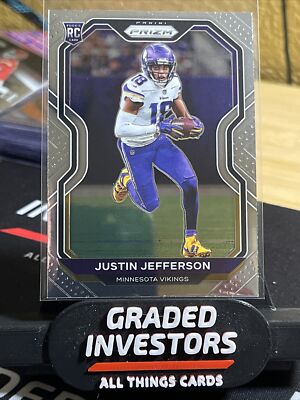 2020 Panini Prizm Football #398 Justin Jefferson Rookie RC | eBay