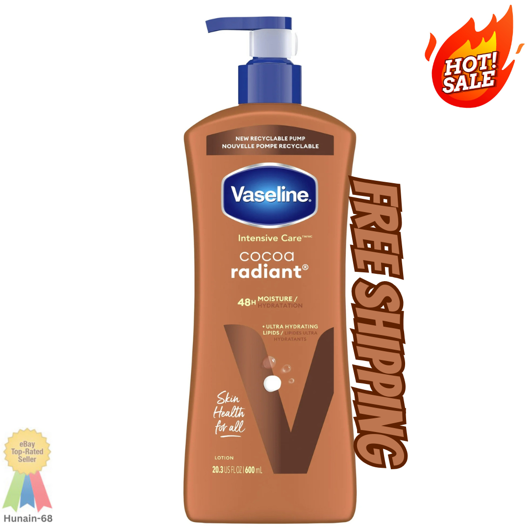 Vaseline Cocoa Radiant Lotion with Pure Cocoa Butter 20.3 oz