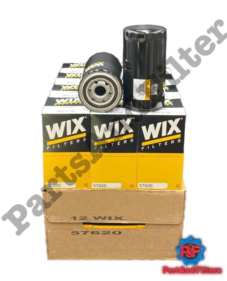 Filtro de aceite Wix 57620 para Dodge Cummins 5,9 L y 6,7 L diésel (paquete de 12) Foto 2 de 2