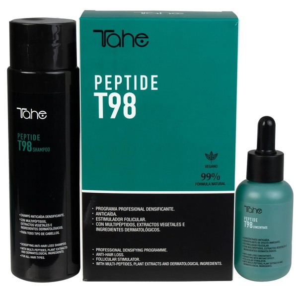Tahe Peptide T98 Programmheft Anti-Haarausfall Konzentrat 50 Ml + Shampoo 300 Ml-image