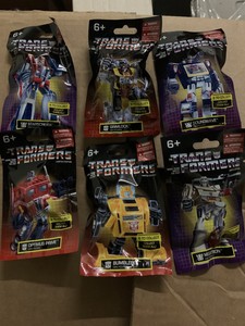 TRANSFORMERS Mini blind bag complete set 6 Rare Optimus ...
