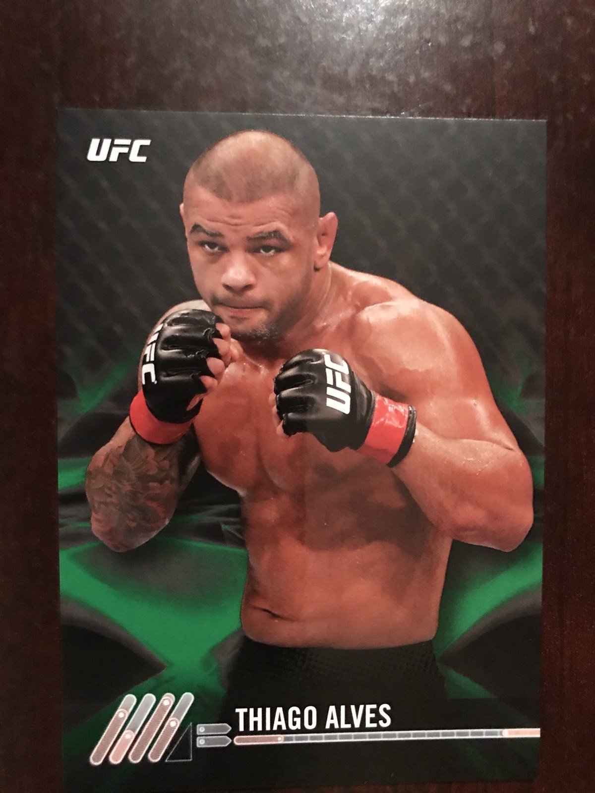 2017 Topps UFC Knockout Green #65 - Thiago Alves - #'d 196/215