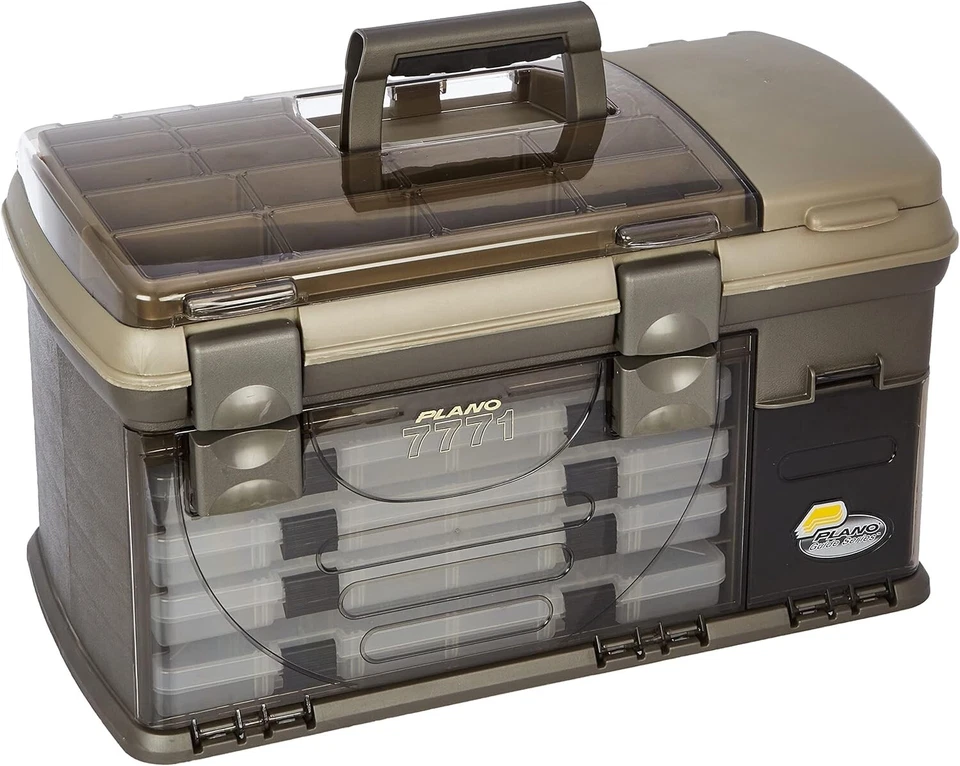Graphite Sandstone Tackle Box with Removable Spinnerbait Racks - Premium Quality - Image 3 of 4