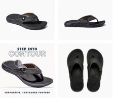 Reef Pacific Black Brown Sandal Comfort Flip Flop Men's US sizes 7-17 NEW!!!