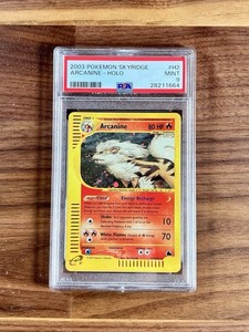 PSA 9 Pokemon Arcanine H2/H32 WotC Skyridge Holo Rare