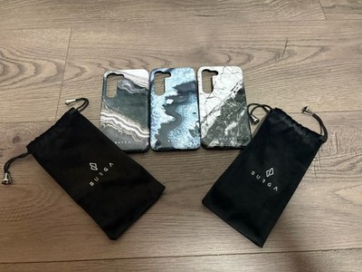 Lot Of 3 Burga Luxury Phone Cases Marble Print Android Galaxy S23 Stylish