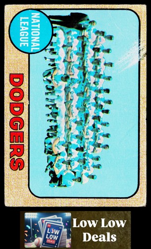 Dodgers Team #168 1968 Topps card