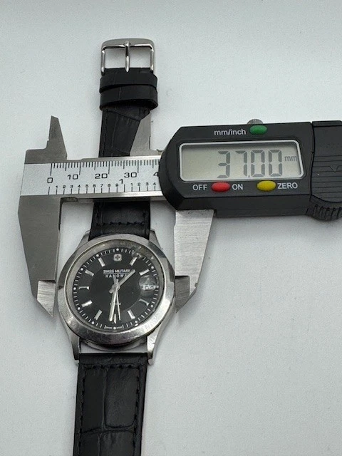 Reloj Hombre Swiss Military Hanowa 6-5139 Tono Plata Cuarzo Fecha Batería Nueva Foto 4 de 4