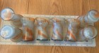 Eight Vintage Orange Swirl Juice Glasses-4 Inches Tall-5 Ounces — photo 3