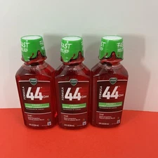 VICKS Formula 44 DM Cough Liquid 12oz Over The Counter 3 Bottles Exp 2/27