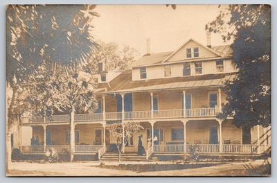 #ad The Troy House Volusia Avenue Daytona Florida Heath c1910 Real Photo RPPC $19.95