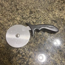 Papa Murphy's Pizza Cutter Stainless Steel 4" Wheel/ Pizza and Deep Dish Cutter