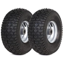 Replacement 15 x 6.00-6 Front Tire and Wheel Assemblies for Riding Mowers Law...