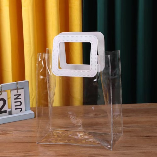 5x PVC Handbag Wedding Gift Bag Cake Candy Present Packaging Bag with Handle Set - Picture 15 of 19