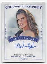2016 Upper Deck Goodwin Champions Melissa Baker Autograph