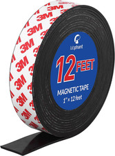 Magnetic Tape, 12 Feet Magnet Tape Roll 1'' Wide X 12 Ft Long , with 3M Strong