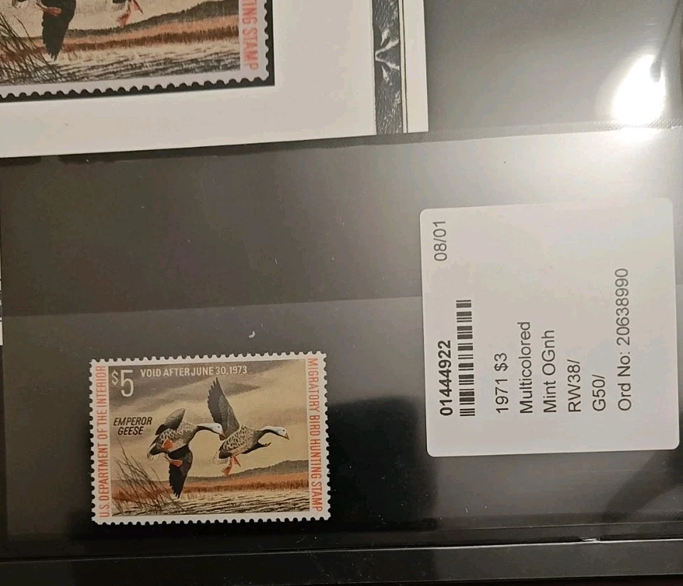 Certified PSE - #RW39 1972 - US Federal Duck Stamp - Mint OG NH **WELL CENTERED* - Image 3 of 4