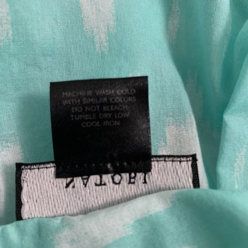 Vestido Natori Mujer L Maxi Caftán Algodón Estampado Ikat Manga Larga Ligero - Imagen 18 de 18