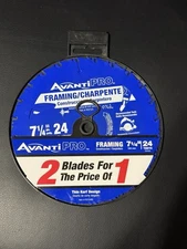 Avanti Pro Framing Circular Saw Blade Wood Cutting 7-1/4 in. x 24-Tooth (2 Pack)