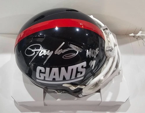 Lawrence Taylor Signed Auto Autograph Giants MINI Helmet Replica  JSA Wit HOF 99