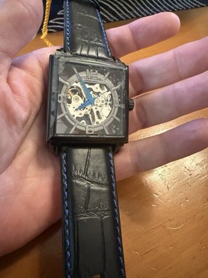 Stuhrling Winchester Plaza 333N Alligator Embossed Genuine Leather