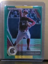2021 Panini Prizm Draft Picks - Thomas Farr #PDP150 Green Yellow Hyper Prizm (RC
