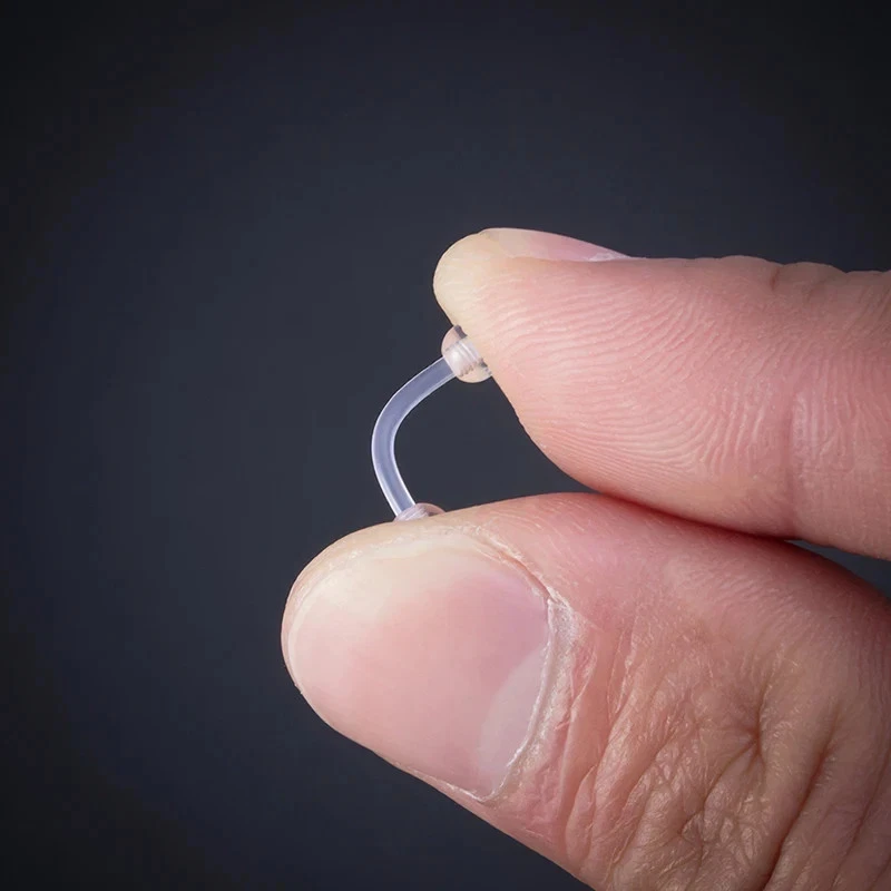 Banana 1,2mm Bioflex Ptfe Acrilico Piercing 6/8/10/12 Servo Trasparente Helix - Immagine 2 di 2