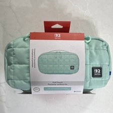 Hori Switch 2 Puff Pouch Cozy Green Compact f...