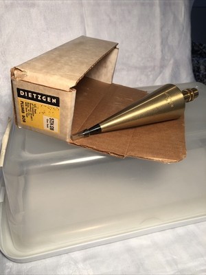 Surveyor s Brass 18 oz. Plum Bob w/Box NOS 1960 s Dietzgen