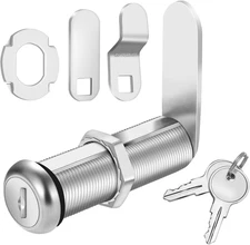 Extra-Long Cam Locks, 2-1/8 Inch, Keyed Alike, Set of 2 for Thick Drawers & Cabi