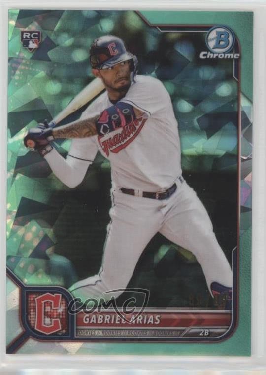 2022 Bowman Chrome Sapphire Edition Aqua /99 Gabriel Arias #7 Rookie RC