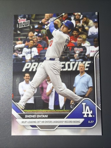 2025 Topps Now Shohei Ohtani #221 MLB Leading 20th HR Enters Dodgers Record Book