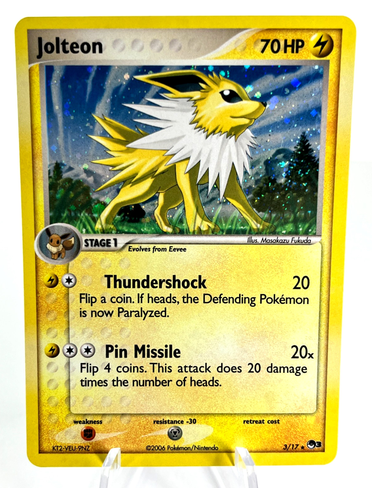 Jolteon 3/17 - Pop Series 3 - Holo - Pokemon - LP