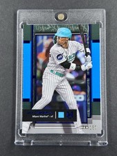 Jazz Chisholm Jr. 2024 Topps Museum Collection #/150 Sapphire Marlins