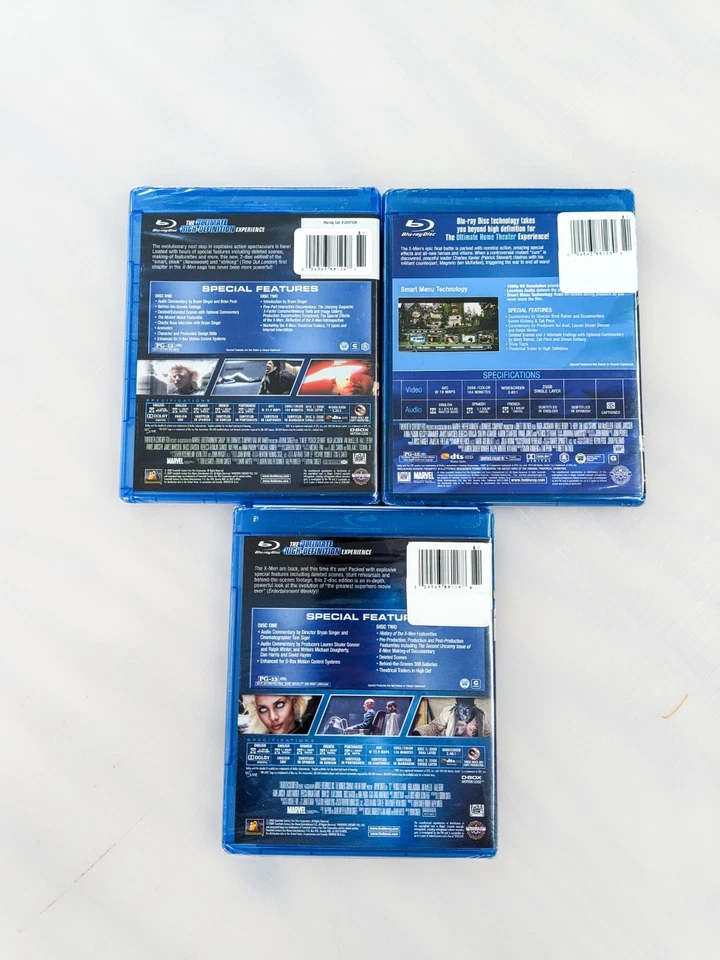 X-MEN/X2: X-MEN UNITED/X-MEN: THE LAST STAND (Blu-Ray, 1-3 Set) OOP NEW SEALED - Image 2 of 2