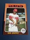 1975 Topps Ken Griffey Cincinnati Reds Baseball Card. Sharp.