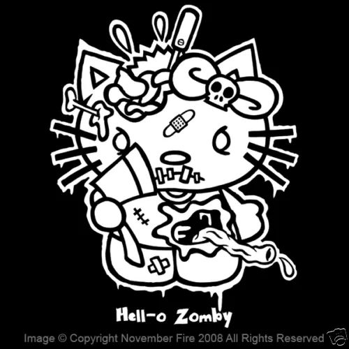 Zombie Hello Kitty - Hello Kitty - Dead Cute T-shirt - Free